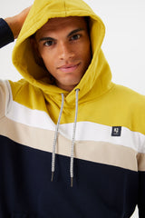 N41271 Colour Block Pullover Hoodie