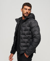 Short Quilted Puffer Black