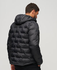 Short Quilted Puffer Black