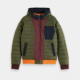 Colourblock Quilted Bomber Jacket