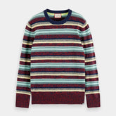 Regular-fit Mixed Yarn Striped Sweater