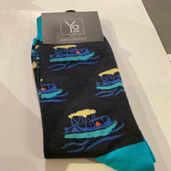 Boats & Fish Crew Socks