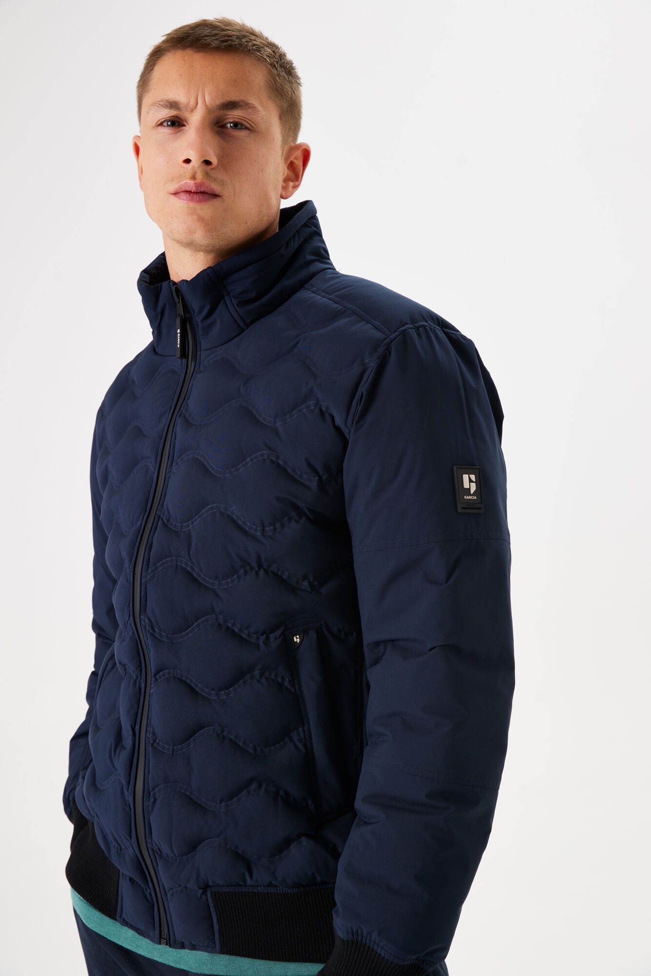 GJ410901 Quilted Bomber Jacket
