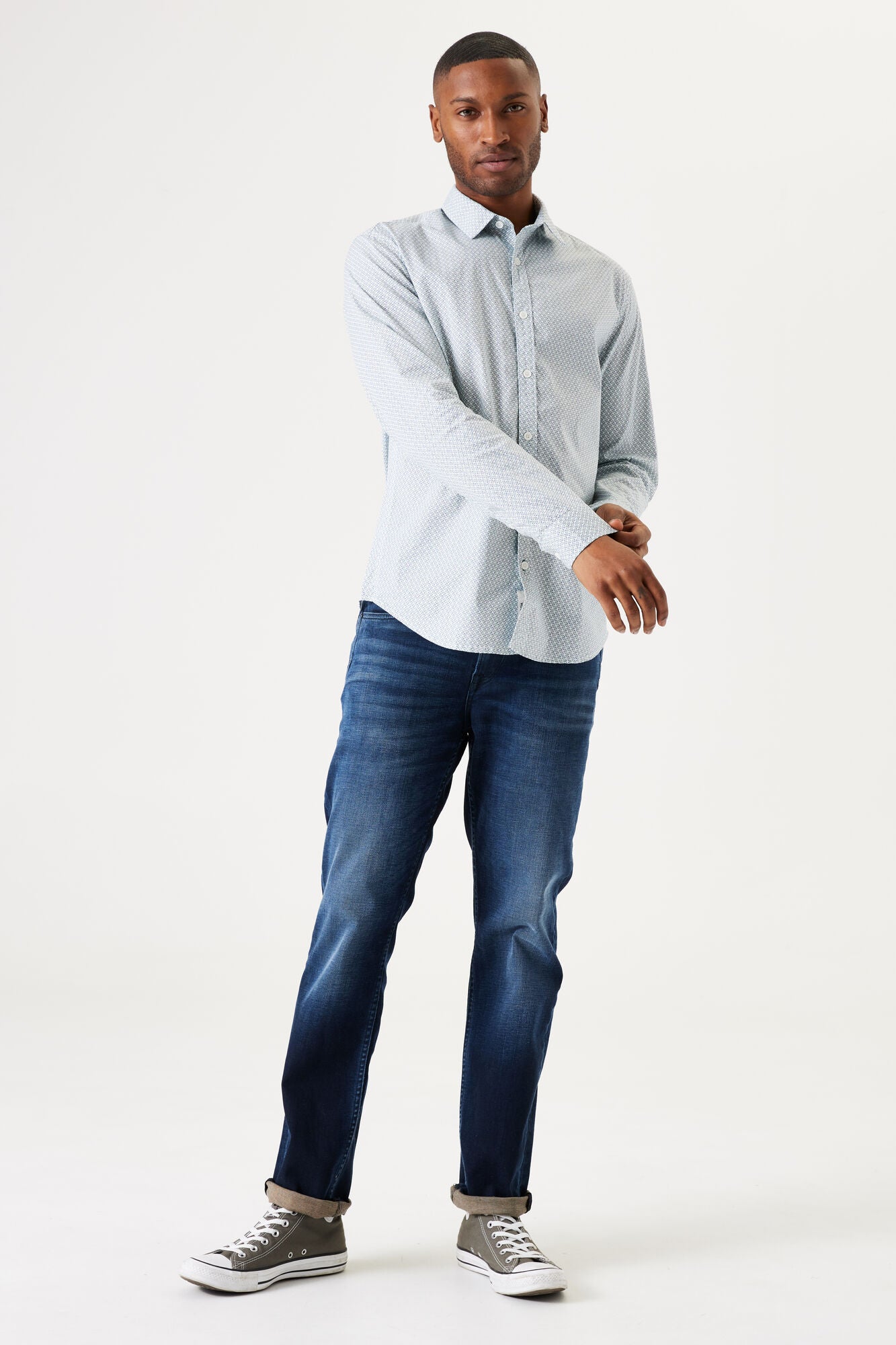 T41280 Dress Shirt with Print