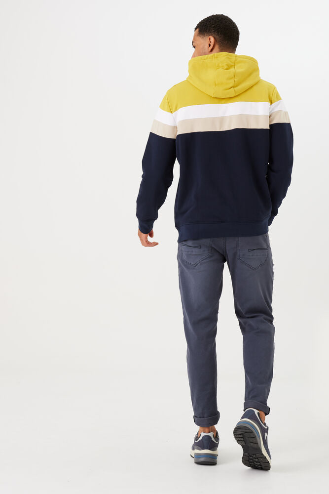 N41271 Colour Block Pullover Hoodie