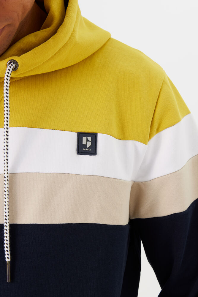N41271 Colour Block Pullover Hoodie
