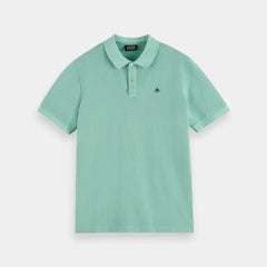 Garment-Dyed Pique Polo Shirt
