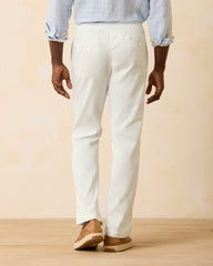 Beach Coast Linen Blend Elastic Waist Pants