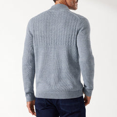 Sorentto Beach Button Mock Neck